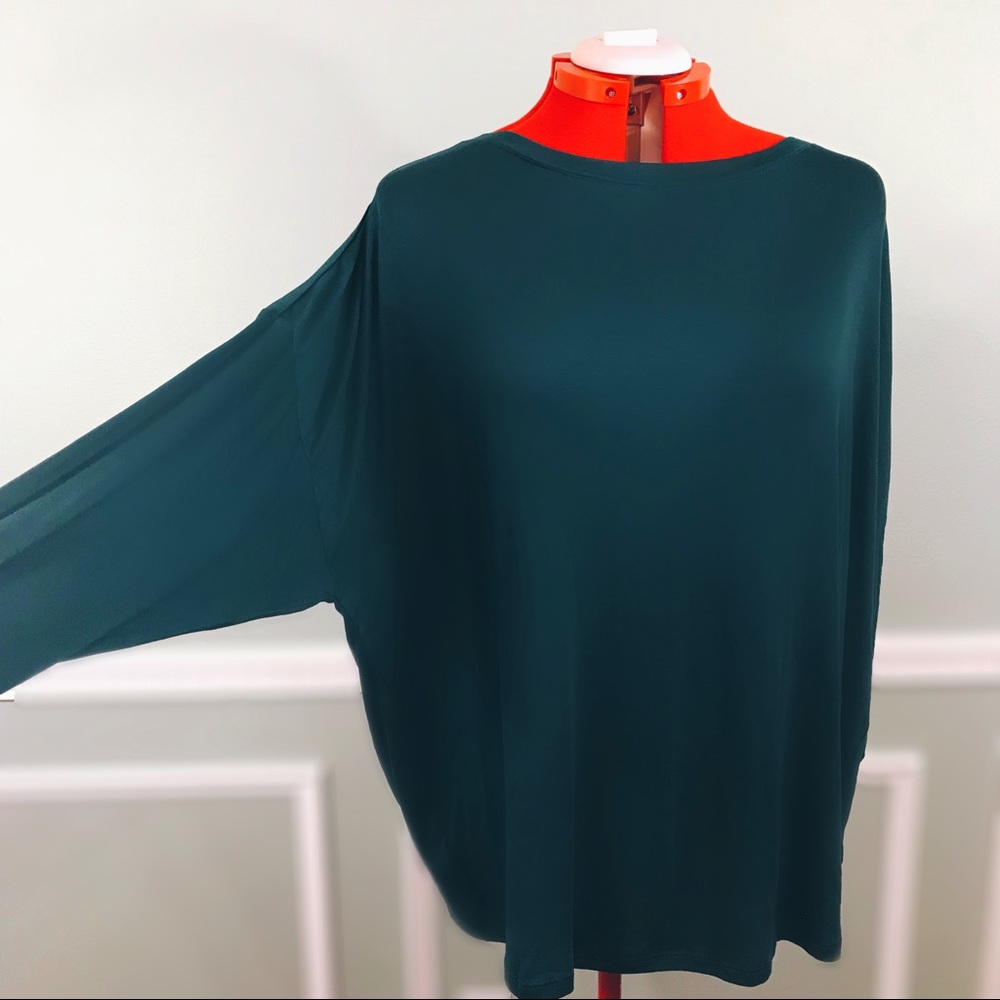 Loft NWT Viridian Green Dolman Blouse Sz 20/22